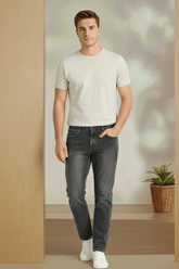 Men’s Slim Fit Black Washed Denim Jeans